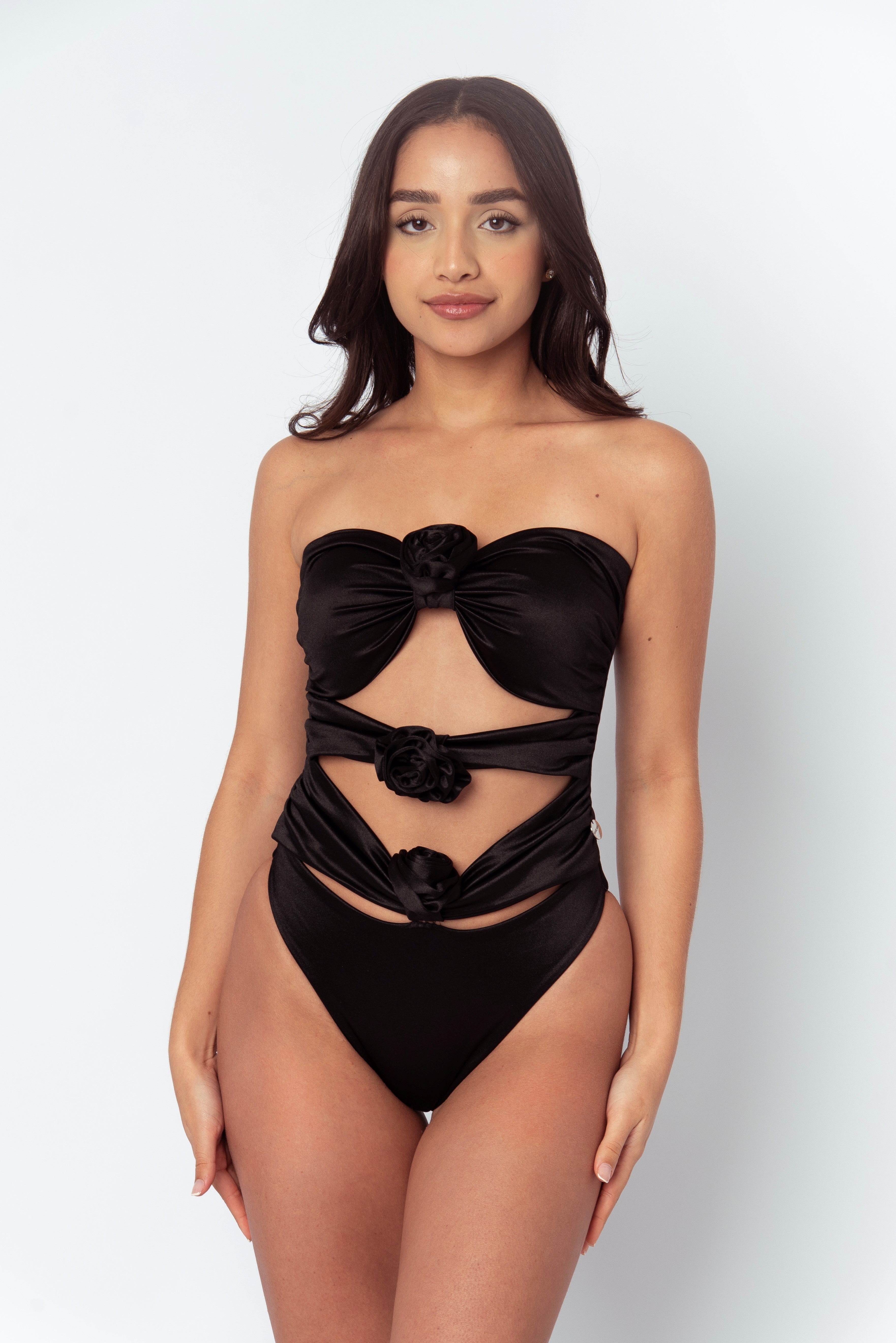 Rosette one piece Black